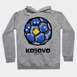 Kosovo Football Country Flag Hoodie